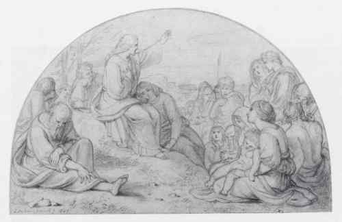Noel Paton Paton Sir Joseph Noel Sermon On The Mount  A4 Photo Print