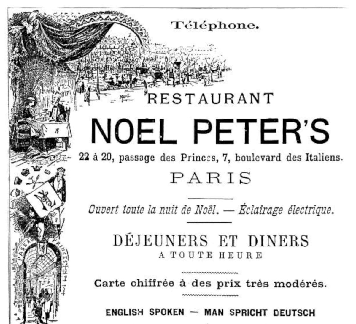 Noel Peters Paris Vintage Retro Advert Poster A4 Photo Print