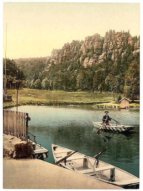 Nonnenfelsen Zittau Saxony Vintage A4 Photo Print