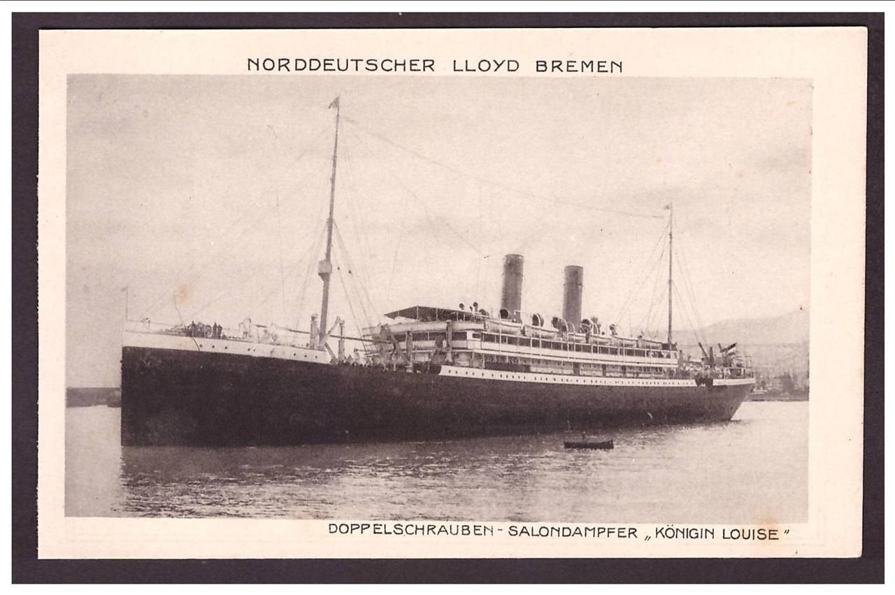 Norddeutscher Lloyd Konigin Louise Steam ship A4 Photo Print