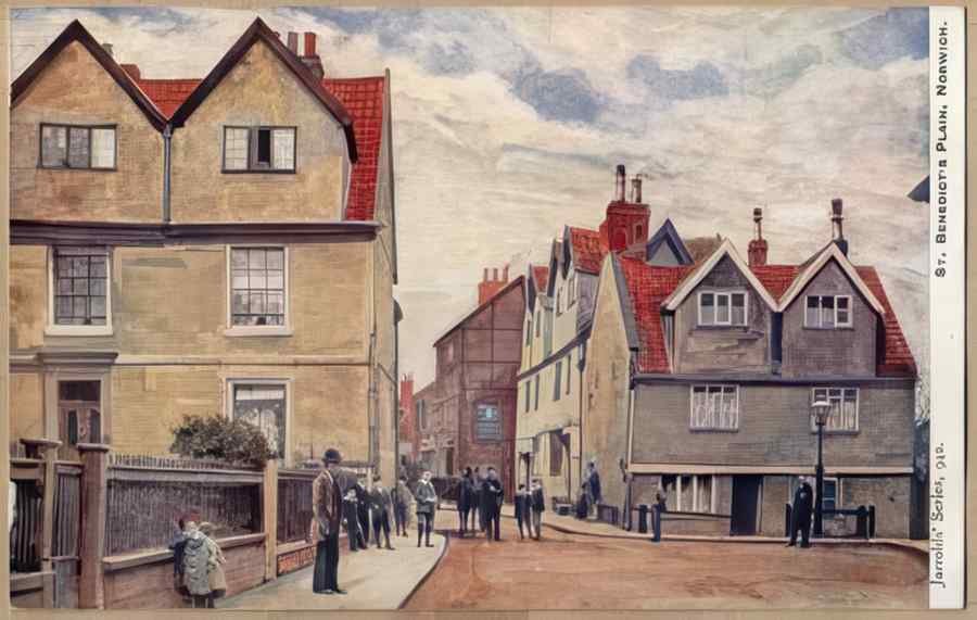 Norfolk England 13430 Vintage A4 Photo Print