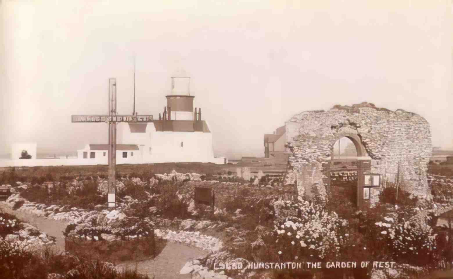 Norfolk Hunstanton Garden of Rest Vintage A4 Photo Print
