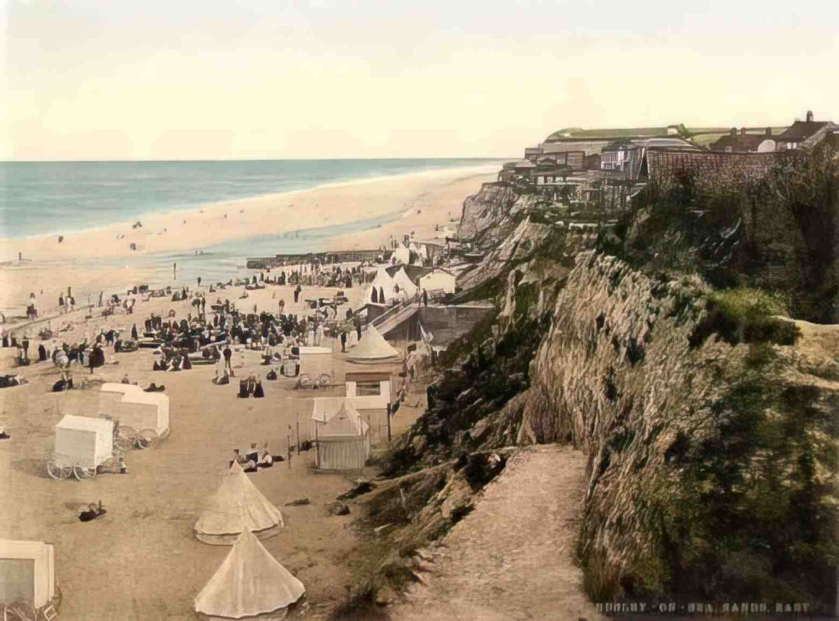 Norfolk Mundesley on Sea Sands East Vintage A4 Photo Print