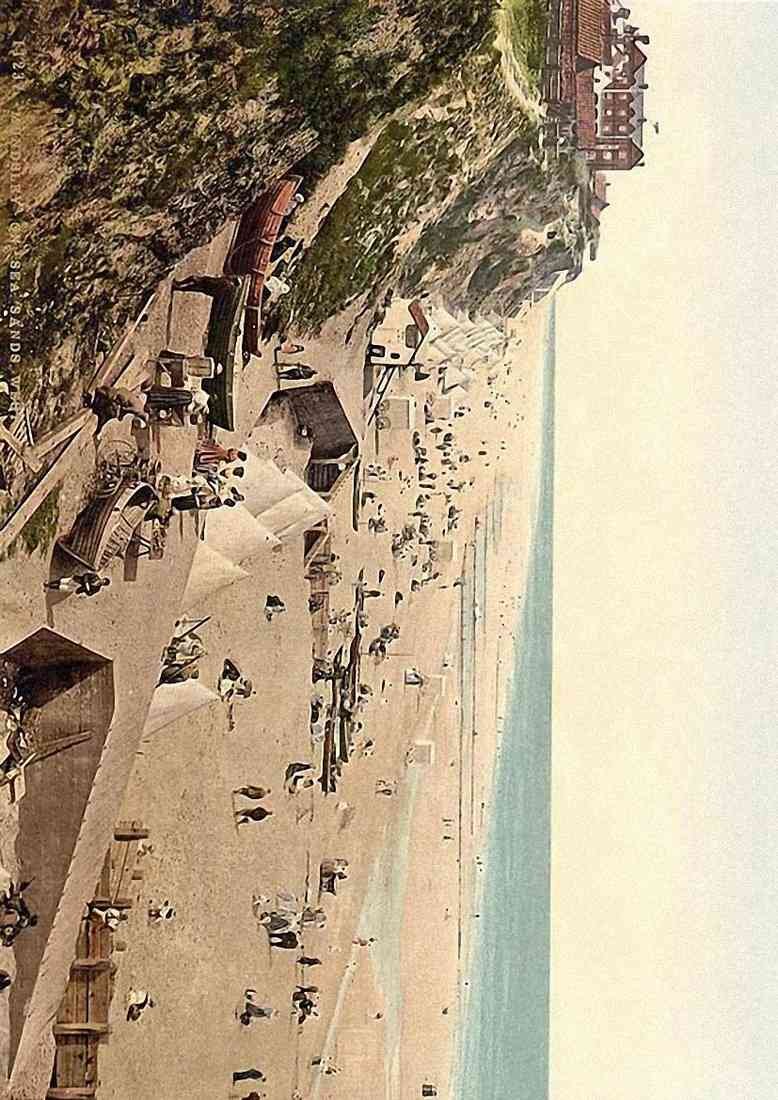 Norfolk Mundesley on Sea Sands West vintage old A4 Photo Print