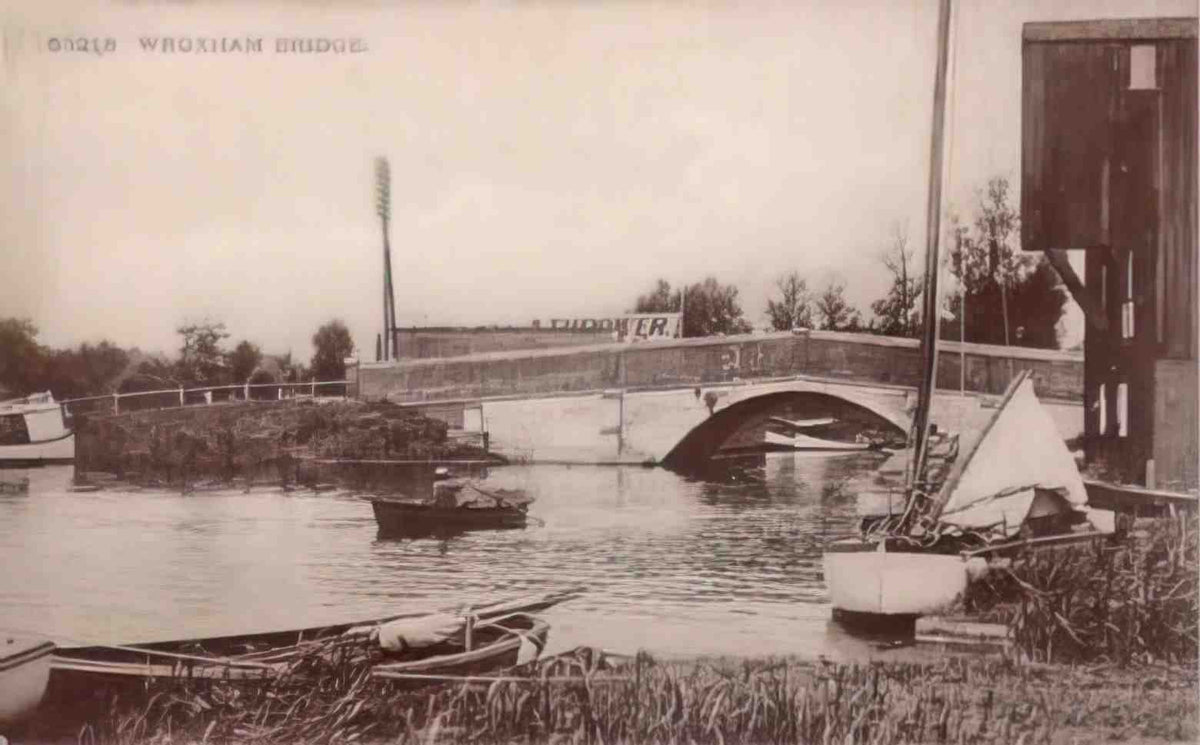 Norfolk Wroxham Bridge II Vintage A4 Photo Print