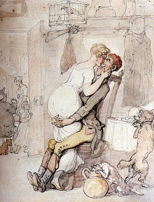 Normal Rowlandson Thomas A Kiss In The Kitchen A4 Photo Print