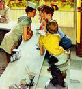 Norman Rockwell ice cream A4 Photo Print
