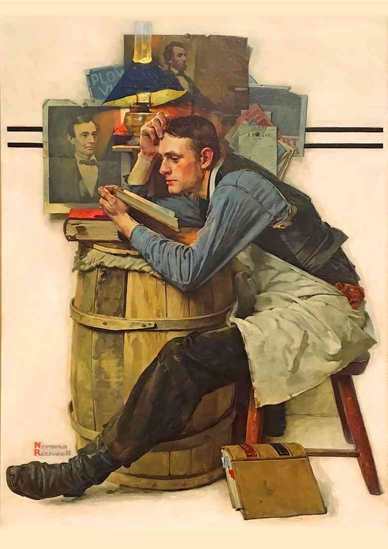 Norman Rockwell young lawyer 2 A4 Photo Print