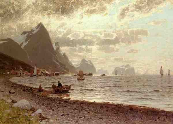 Normann Adelsteen A Norwegian Fjord A4 Photo Print