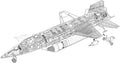 North American X 15 cutaway A4 Photo Print