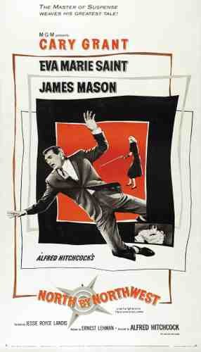  North By Northwest 01 film star poster A4 Photo Print