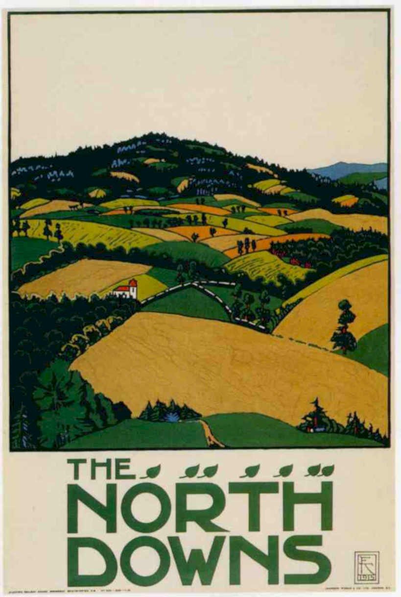 North Downs 1915 Vintage Retro Advert Ads A4 Photo Print