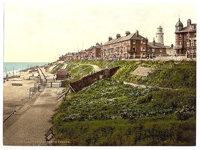 North Parade ie promenade Southwell Vintage A4 Photo Print
