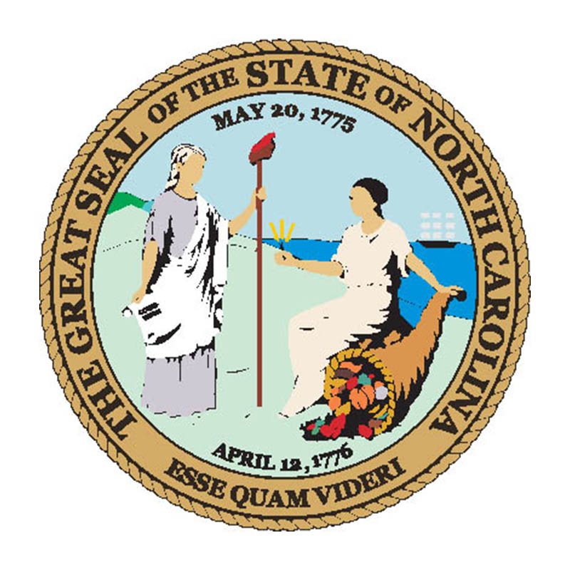 Northcarolina Seal N4747 A4 Photo Print