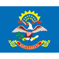 Northdakota Flag N2611 A4 Photo Print