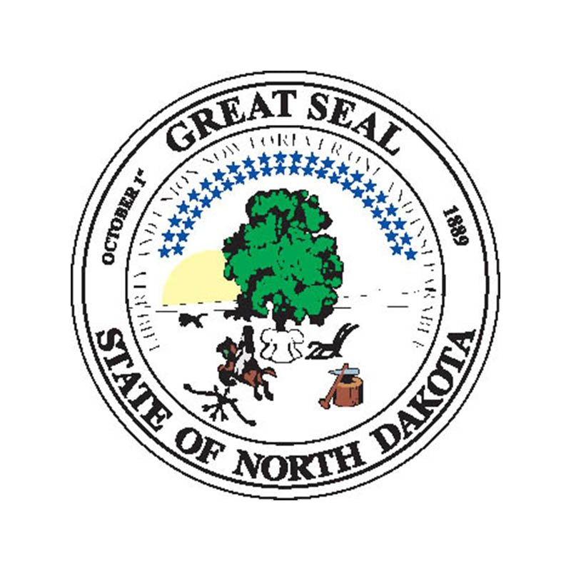 Northdakota Seal N4193 A4 Photo Print