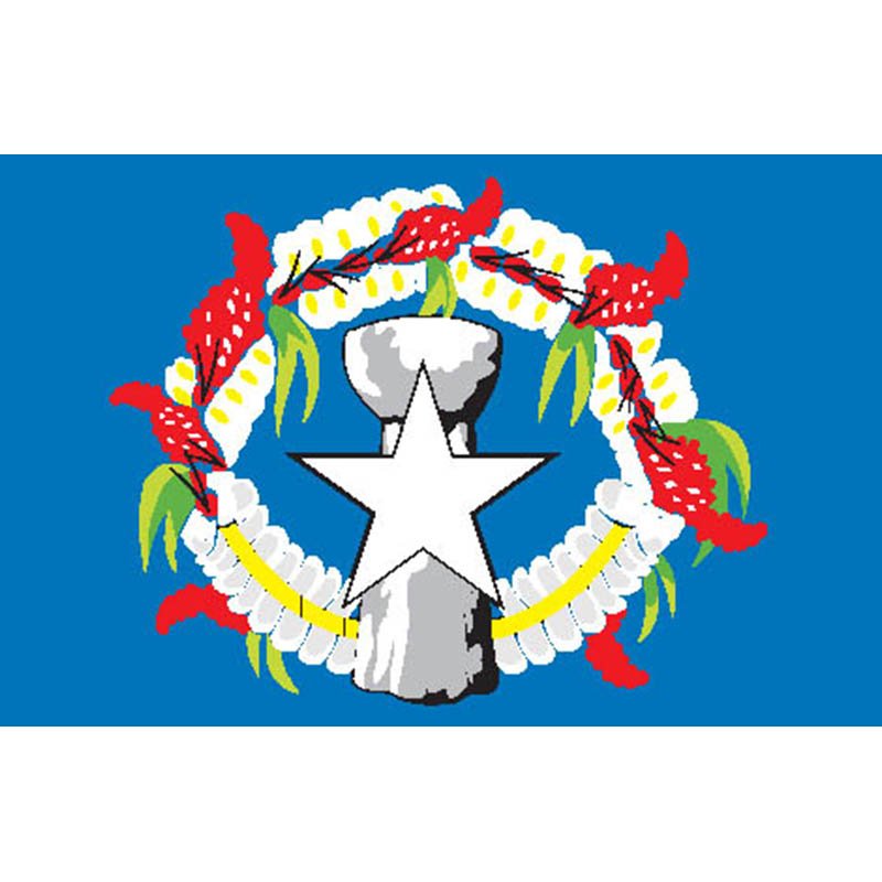 Northernmarianas Flag N2612 A4 Photo Print