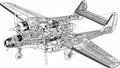 Northrop P 61 Black Widow cutaway A4 Photo Print