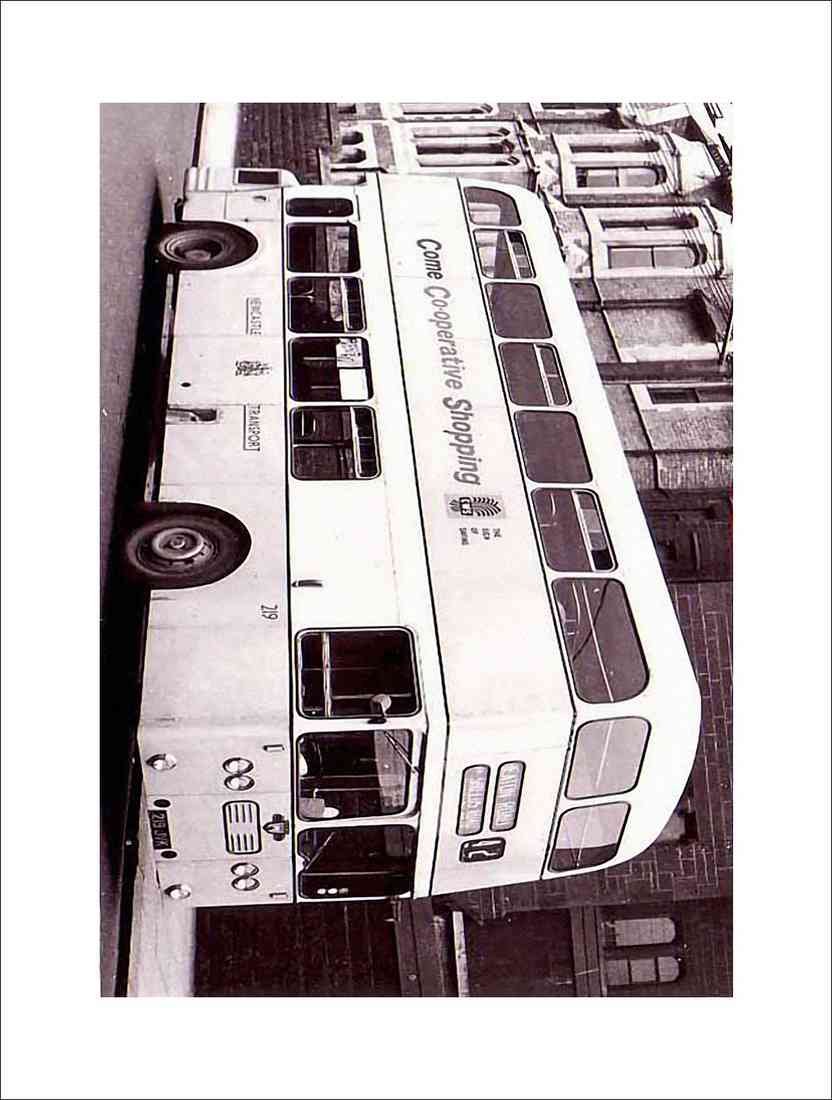Northumberland Newcastle Bus 1950s vintage old A4 Photo Print