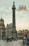 Northumberland Newcastle Grey Monument Vintage A4 Photo Print