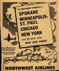 Northwest Airlines Passage Vintage Retro Advert Ads A4 Photo Print