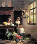 Noter David Emil Joseph De A Maid In The Kitchen A4 Photo Print