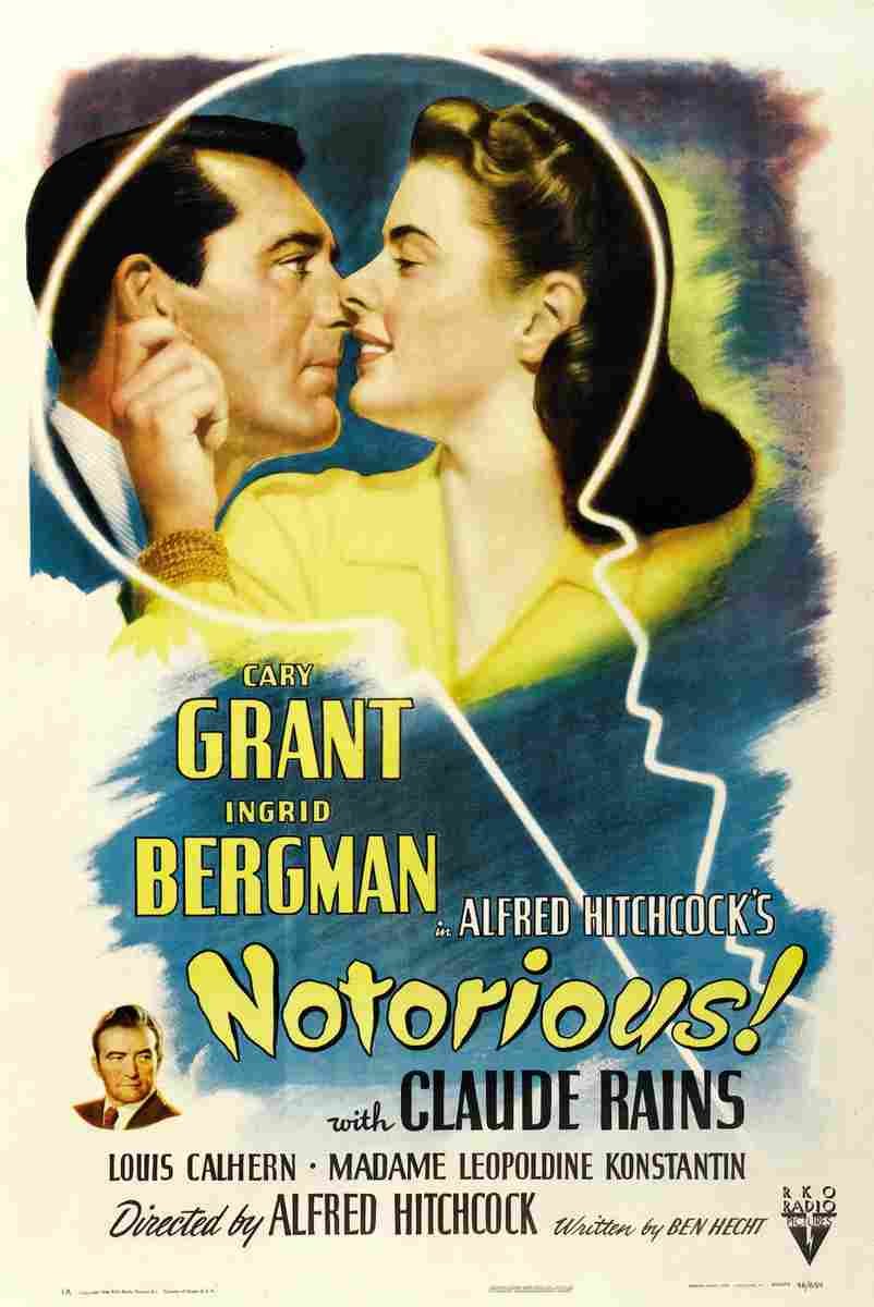 Notorious 01  film star poster A4 Photo Print