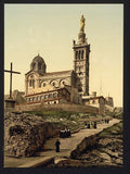 Notre Dame de la Garde I Marseilles Vintage A4 Photo Print