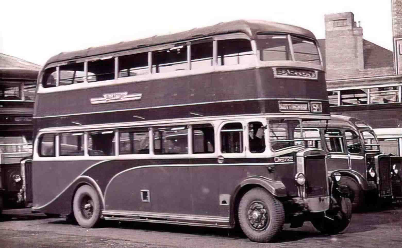 Nottinghamshire Nottingham Bus II 1950s Vintage A4 Photo Print