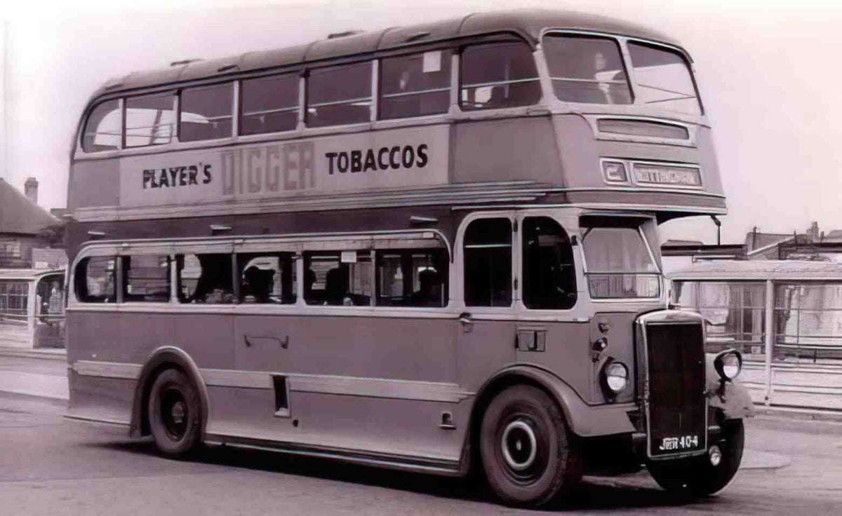 Nottinghamshire Nottingham Double Decker Bus 1950s Vintage A4 Photo Print