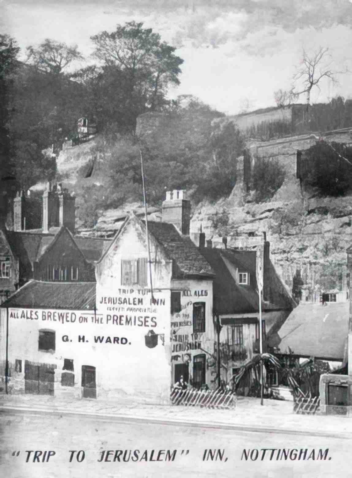 Nottinghamshire Nottingham Jerusalem Inn Vintage A4 Photo Print