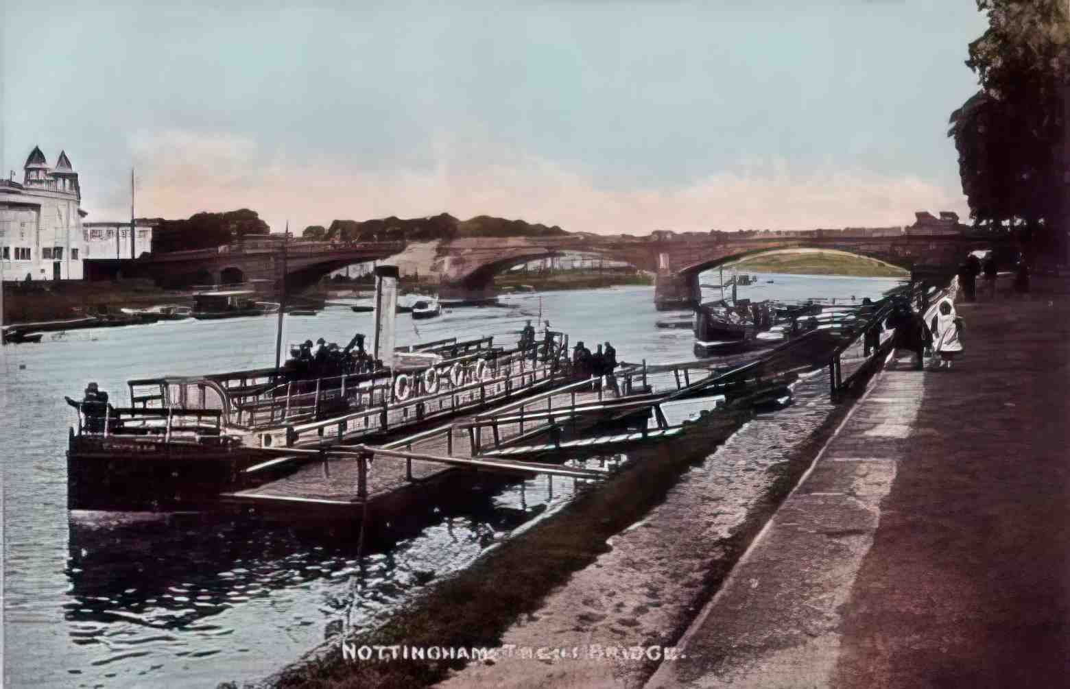 Nottinghamshire Nottingham Trent Bridge 1910s Vintage A4 Photo Print