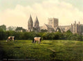 Nottinghamshire Southwell Cathedral and Abbey Ruins Vintage A4 Photo Print