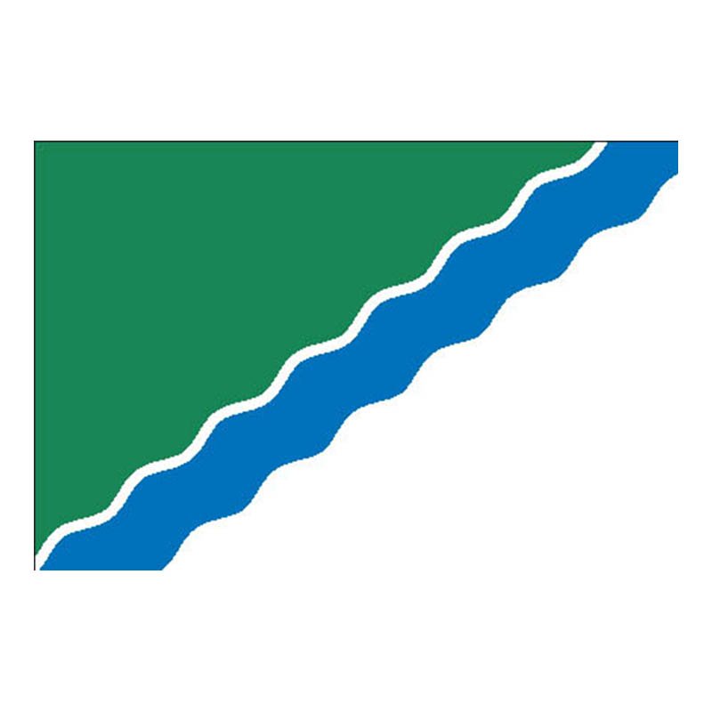 Novosibirsk City Flag N1860 A4 Photo Print