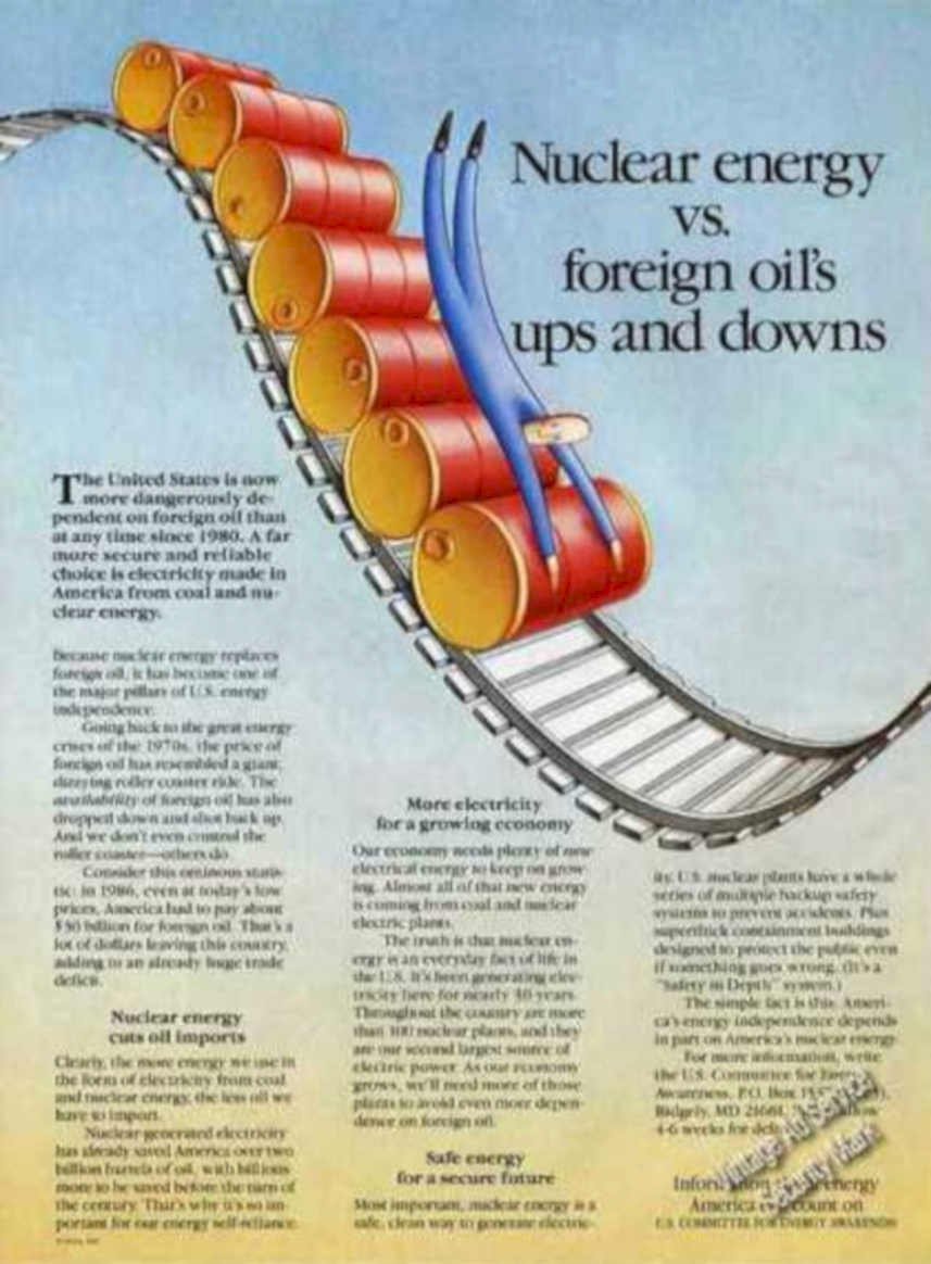Nuclear Oil Train Vintage Retro Advert Ads A4 Photo Print