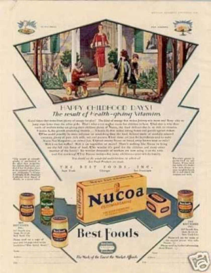 Nucoa Margarine Family Vintage Retro Advert Ads A4 Photo Print