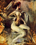 Nude From The Side Giovanni Boldini Impressionism European A4 Photo Print
