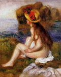 Nude In A Straw Hat 1892 A4 Photo Print