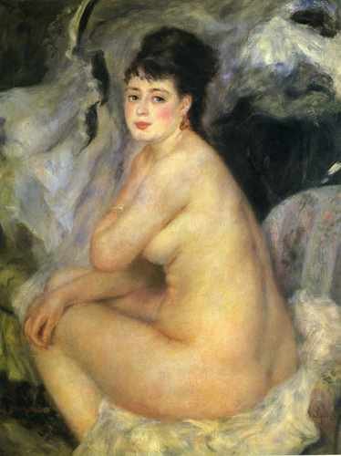 Nude Seated On A Sofa 1876 A4 Photo Print