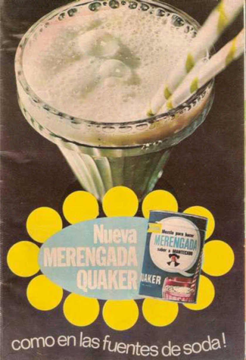 Nueva Merengada Quaker Vintage Retro Advert Ads A4 Photo Print
