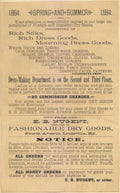 Nugent Fashion 1884 Vintage Retro Advert Ads A4 Photo Print