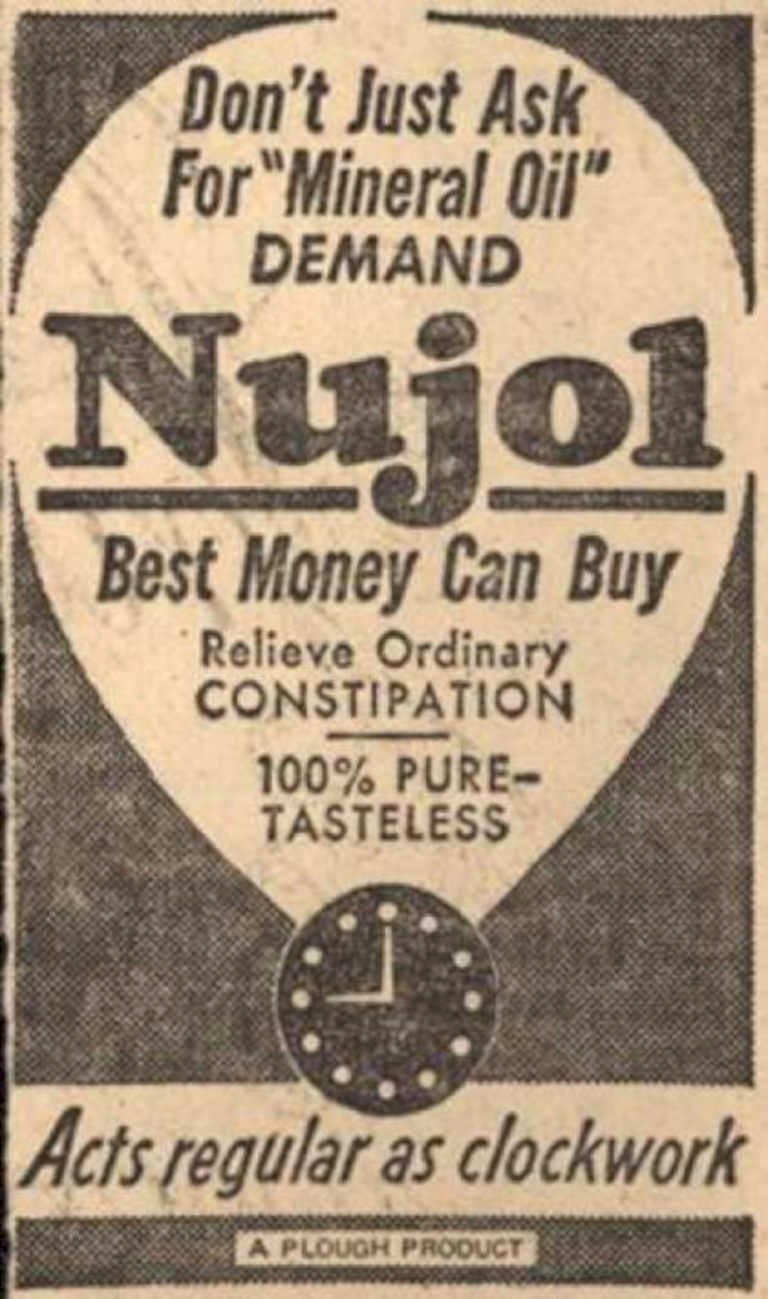 Nujol Billboard Relief Vintage Retro Advert Ads A4 Photo Print