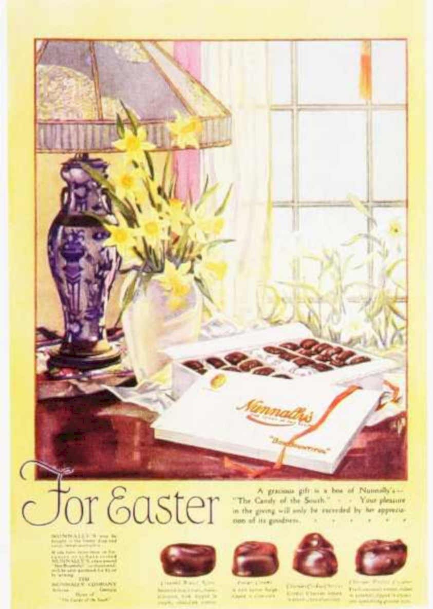 Nunnelly Chocolates Easter Vintage Retro Advert Ads A4 Photo Print