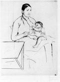 Nursing by Cassatt A4 Photo Print