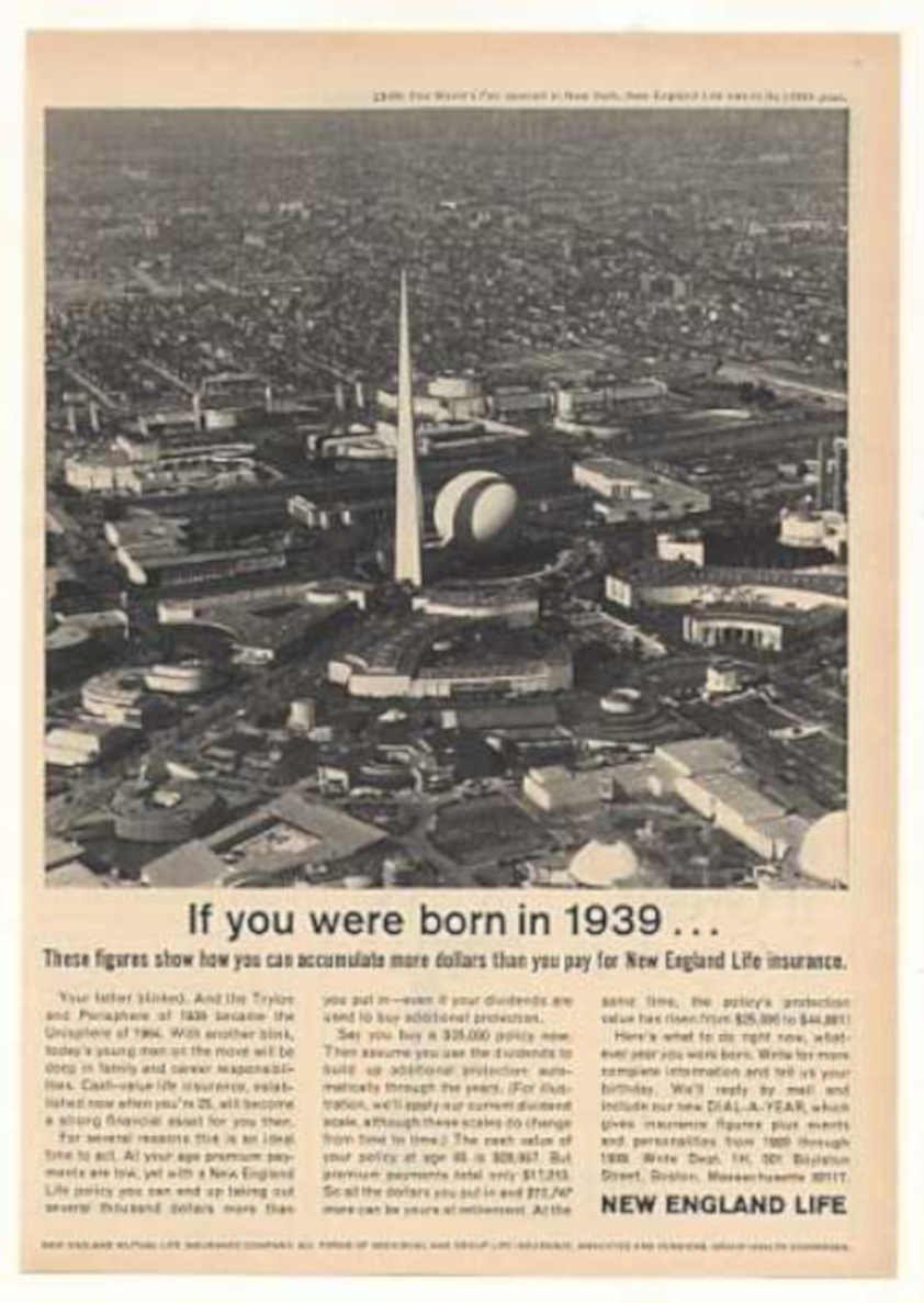 Nyc Globe 1939 Vintage Retro Advert Ads A4 Photo Print