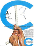 Nylon Rope Seagulls Vintage Retro Advert Poster A4 Photo Print