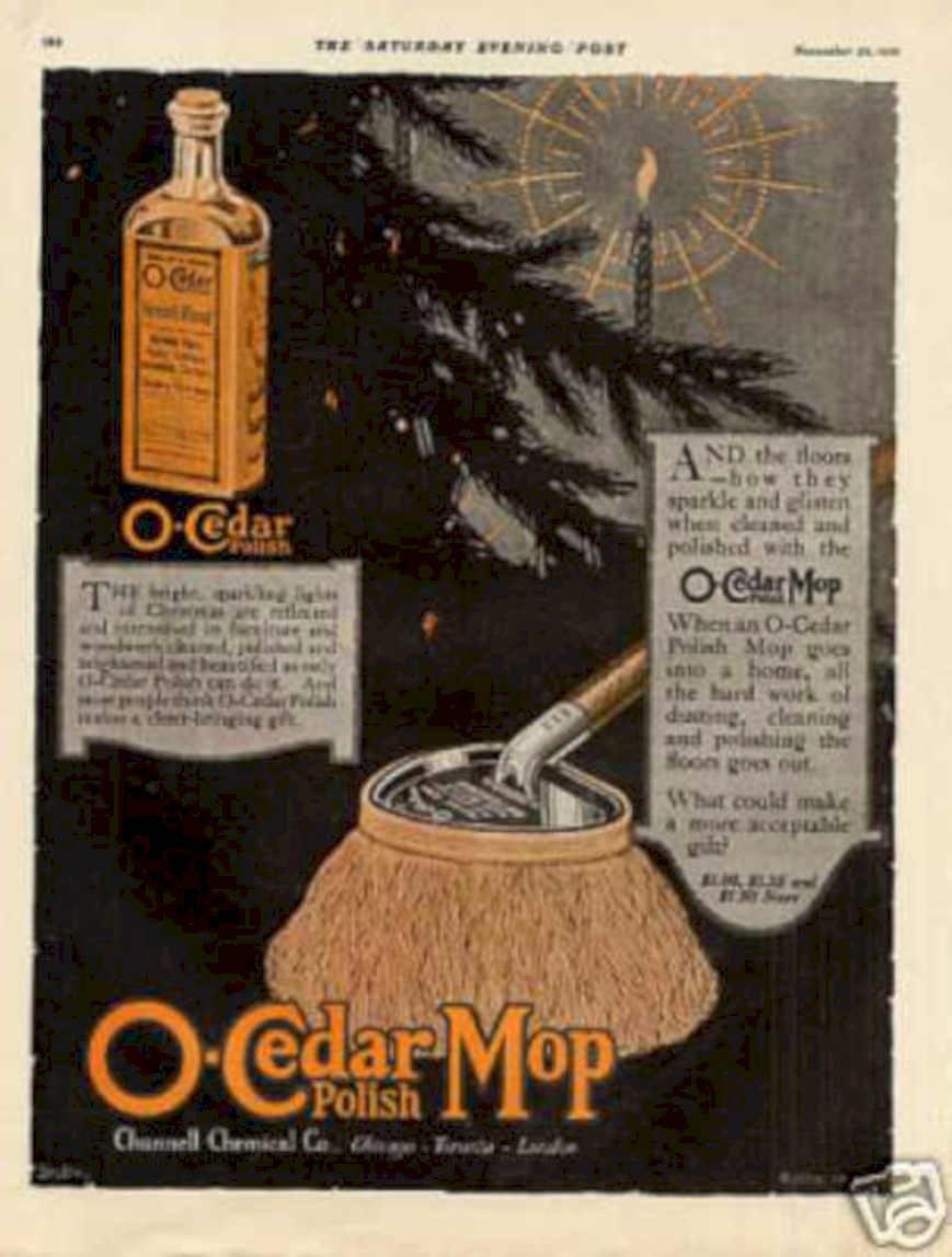 O Cedar Mop 1 Vintage Retro Advert Ads A4 Photo Print