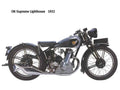 OK Supreme Lighthouse 1932 motorbike A4 Photo Print