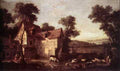 OUDRY Jean Baptiste Farmhouse A4 Photo Print