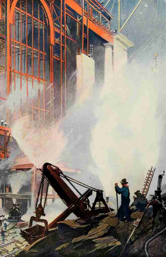 Oakley Thornton 1881 1953 Scribners 52 1912 Construction of New Grand Central Station A4 Photo Print